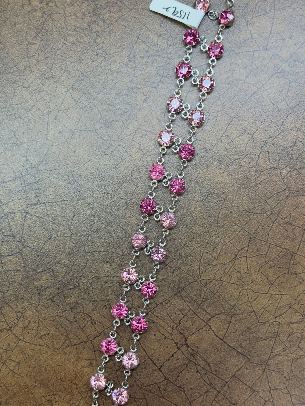 Pink Crystal Link Bracelet - Women Jewelry